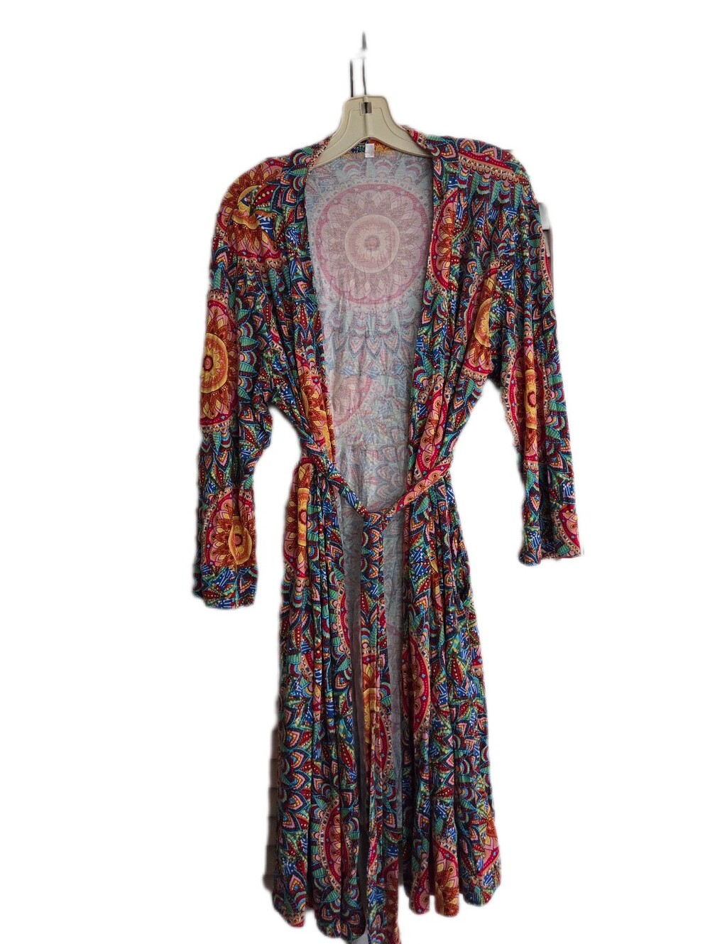No Brand Robe /Duster Colorful Boho Abstract Artsy Size XL